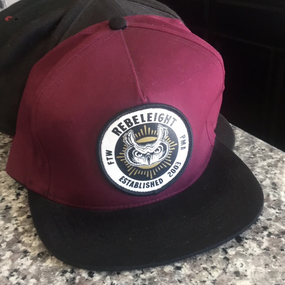 Rebel 8 Eight Snap Back Hat